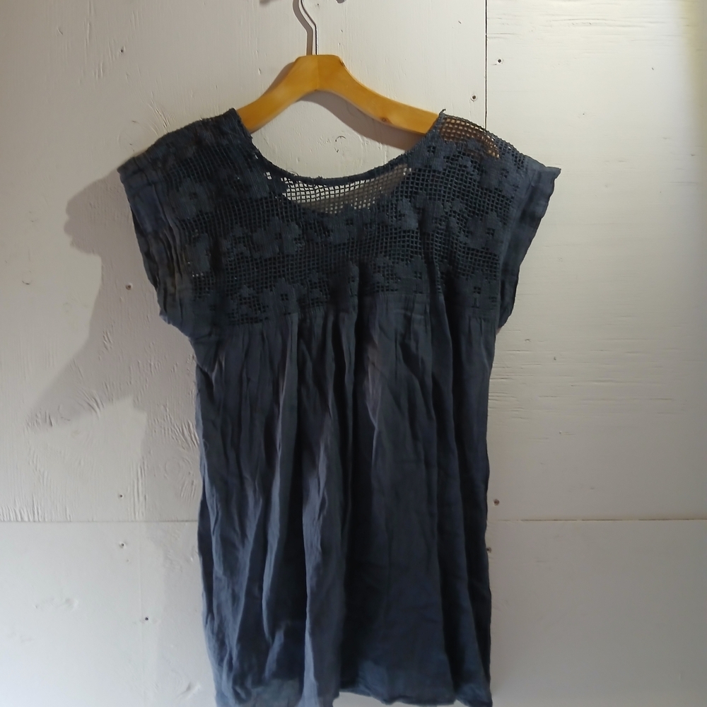 Women's Blue Top ( Bag U ) - Picture 3 of 3